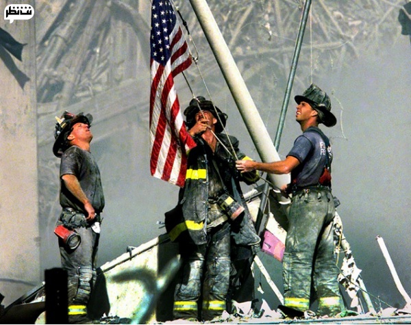 پرچم امریکا و 11 سپتامبر