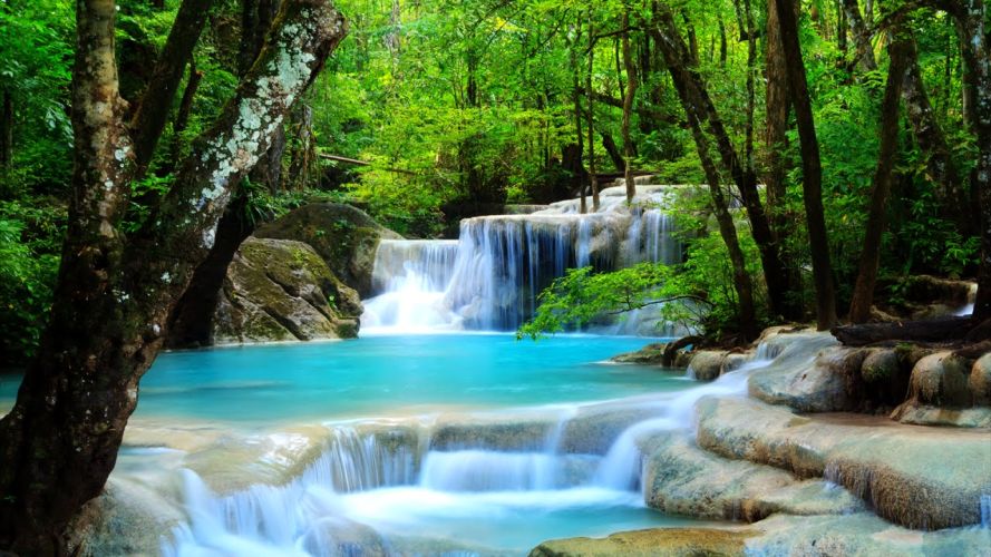 آبشار اراوان زیباترین آبشار تایلند